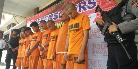 Komplotan garong spesialis mini market diringkus Polisi Karawang