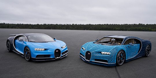 Begini kerennya jika 1 juta LEGO disulap jadi Bugatti Chiron, bisa dikendarai juga!