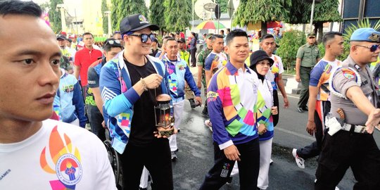 Arak torch relay di Solo, Puan yakin Indonesia capai 7 besar Asian Para Games 2018