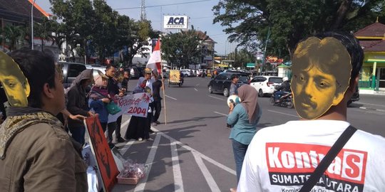 Puluhan aktivis di Medan gelar aksi peringati 14 kematian Munir