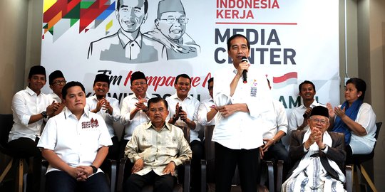 Jokowi umumkan formasi Tim Kampanye Nasional