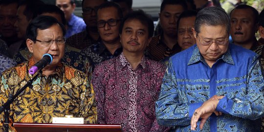 Absen pertemuan ketum parpol Prabowo, SBY rapat persiapan HUT Demokrat