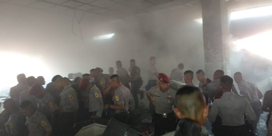 Gudang Akpol terbakar, ditemukan puntung rokok dan korek