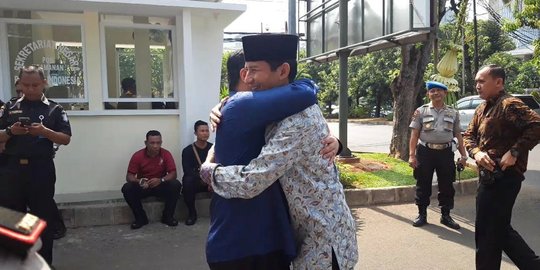 Erick-Sandi pelukan di rumahnya, Bamsoet harap tak ada kampanye hitam di Pilpres