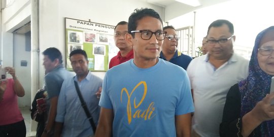 Sandiaga ogah komentari ihwal Demokrat 'main dua kaki' di Pilpres