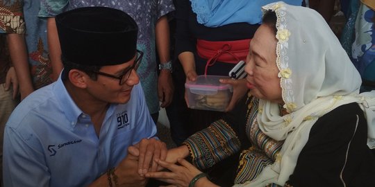 Sowan ke Sinta Nuriyah, Sandi diingatkan jadi pemimpin amanah