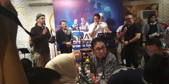 Galang dana buat korban gempa Lombok, duet Sandiaga-Rhoma Irama disawer Rp 20 juta