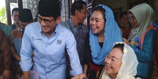 Sandiaga yakinkan Yenny Wahid akan fokus ekonomi dan jaga keberagaman