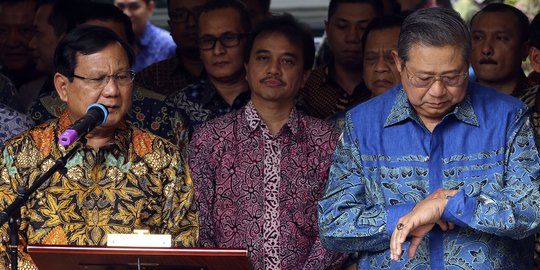 Pertemuan Prabowo-Sandi dan SBY tak akan bahas isu politik dua kaki Demokrat