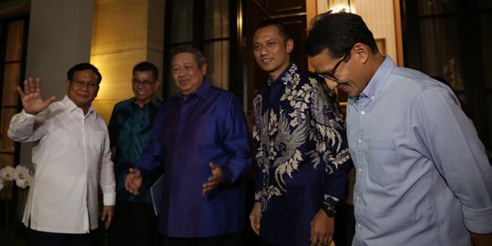 Prabowo: AHY bersama saya di dewan pembina, SBY godfather