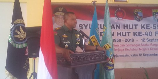 Danrem Antasari ingatkan Pepabri dan FKPPI untuk waspadai narkoba dan paham komunis