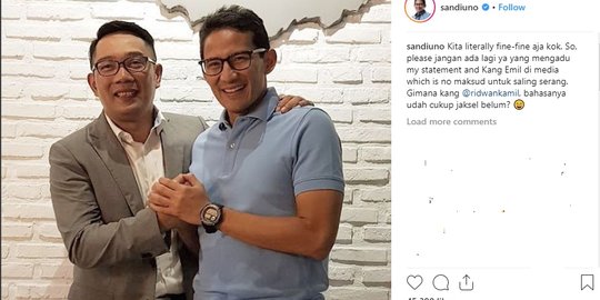 Ala anak Jaksel, Sandi bilang 'Kita literally fine-fine aja kok'