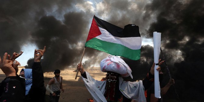Protes anti Israel di jalur Gaza, 3 tewas dan 248 orang cedera