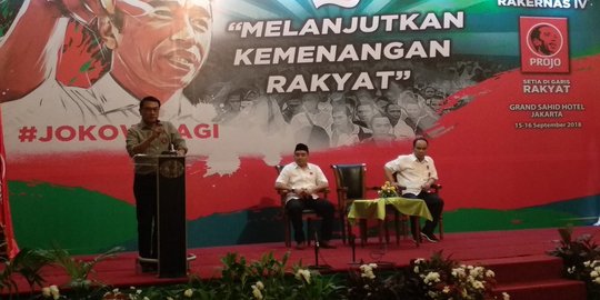 Wakili Jokowi, Moeldoko hadiri Rakernas Projo