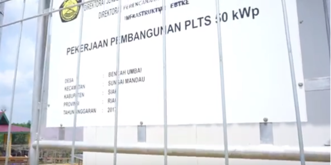 PLTS terpusat 50 kWp Bencah Umbai