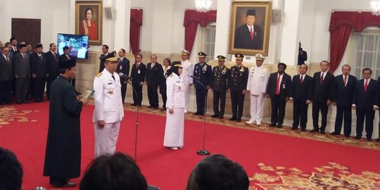 Gubernur dan wakil gubernur NTB terpilih resmi dilantik Presiden Jokowi
