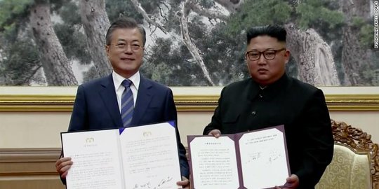 'Hari ini Korut dan Korsel sepakat memasuki era tanpa perang'