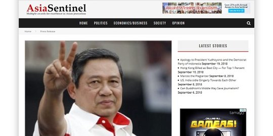 Mengungkap fakta tentang Asia Sentinel, media yang bikin geram SBY