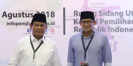 Prabowo-Sandi ambil urut ke KPU tanpa arak-arakan karena ekonomi sedang sulit
