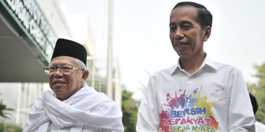 Jokowi-Ma'ruf Amin akan berangkat bersama dari Tugu Proklamasi ke KPU