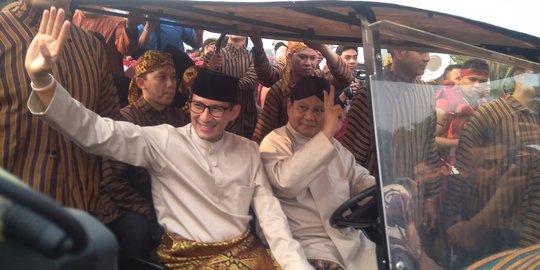 Kampanye pertama, Sandiaga bidik wilayah Jawa Tengah