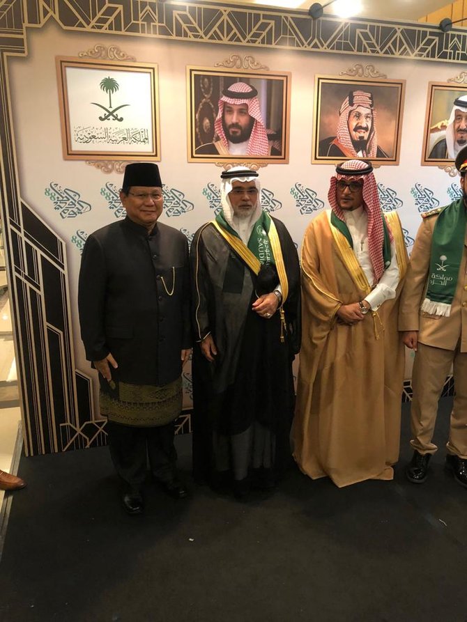 capres prabowo subianto menghadiri national day arab saudi ke 88