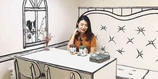Terinspirasi drama W, kafe di Seoul bikin pengunjung seperti melangkah ke dunia komik
