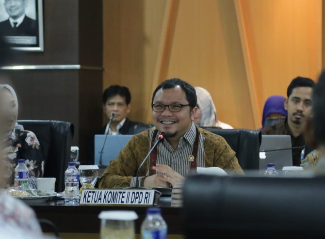 pertemuan audiensi kementerian pertanian dengan anggota komite ii dpd ri