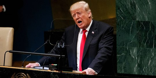 Sampaikan hal ini dalam sidang umum PBB, Trump picu tawa hadirin