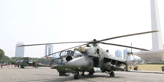 Peringati HUT ke-73 TNI, deretan alutsista dipamerkan di Monas