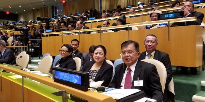 Di Markas Pbb New York Wapres Jk Serukan Dunia Bersatu Lawan