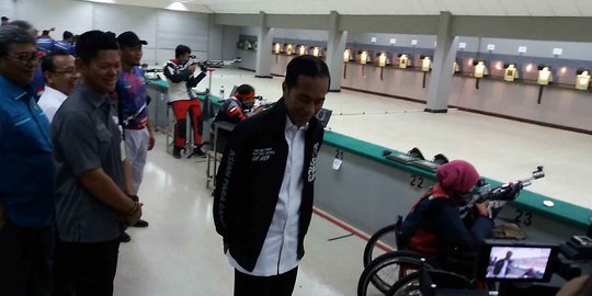 Jokowi tinjau latihan Atlet Asian Para Games di Senayan