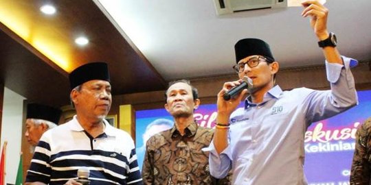 Gerilya Sandiaga Uno mulai menyasar kantong Jokowi