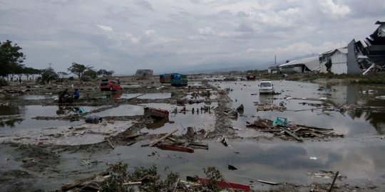 Penampakan Kota Palu usai disapu tsunami