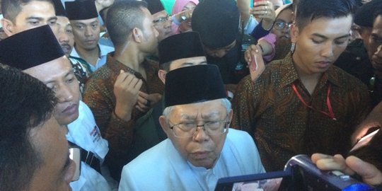 Ma'ruf Amin ajak warga NU jadikan PKB 'kendaraan' politik di Pemilu 2019