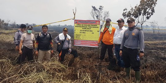 Polisi selidiki kasus kebakaran lahan perusahaan sawit di Pelalawan