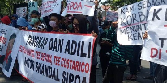Demo lagi di PN Surabaya, korban PT Sipoa minta Teguh Kinarto dicekal