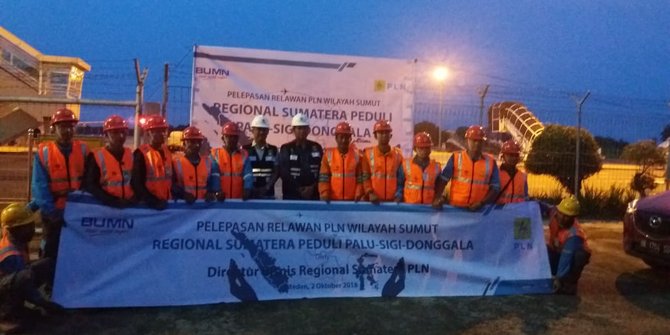PLN Sumut kirim relawan bantu pulihkan listrik di Sulteng