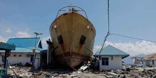 Begini kondisi Kelurahan Balaroa yang rata akibat gempa Palu