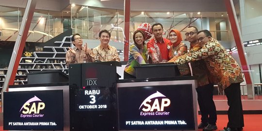 Resmi IPO, saham Satria Antaran Prima Prima naik 49,6 persen