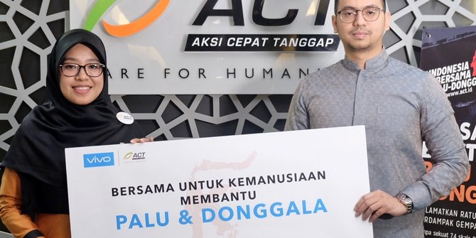 Vivo Indonesia bersama ACT, untuk kemanusiaan membantu Palu dan Donggala