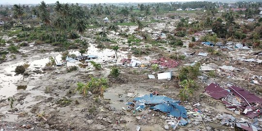 Pantauan udara, begini penampakan ratusan rumah di Petobo yang terendam lumpur