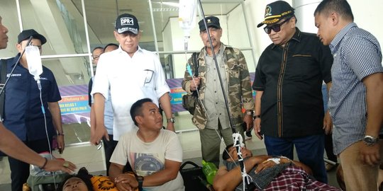 Rombongan pimpinan DPR, MPR dan DPD bertemu korban gempa di Palu