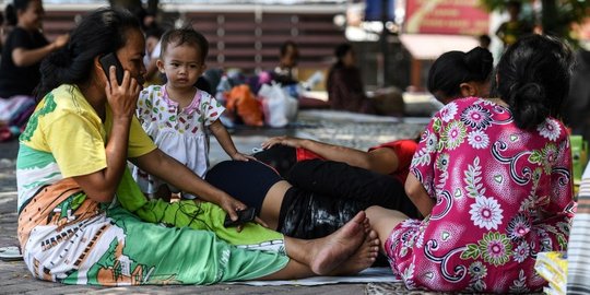 Terdesak karena lapar, 17 warga Palu mengungsi ke Bontang gunakan kapal nelayan