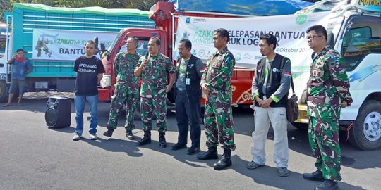 Dari Makassar, 6 truk logistik dan 16 relawan IZI sudah menuju Palu