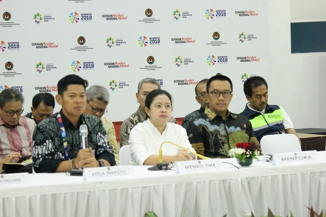 menko pmk puan maharani pimpin rapat asian para games 2018