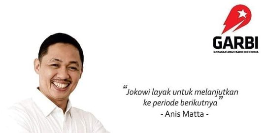 Poster Anis Matta dukung Jokowi hoaks!