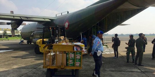 Hercules angkut bantuan dari Medan untuk korban bencana Sulteng