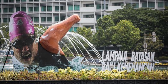 Gambar peraga Asian Para Games hiasi Bundaran HI