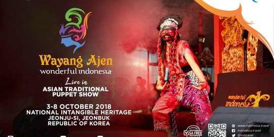 Keren banget, Wayang Ajen show di Korea Selatan